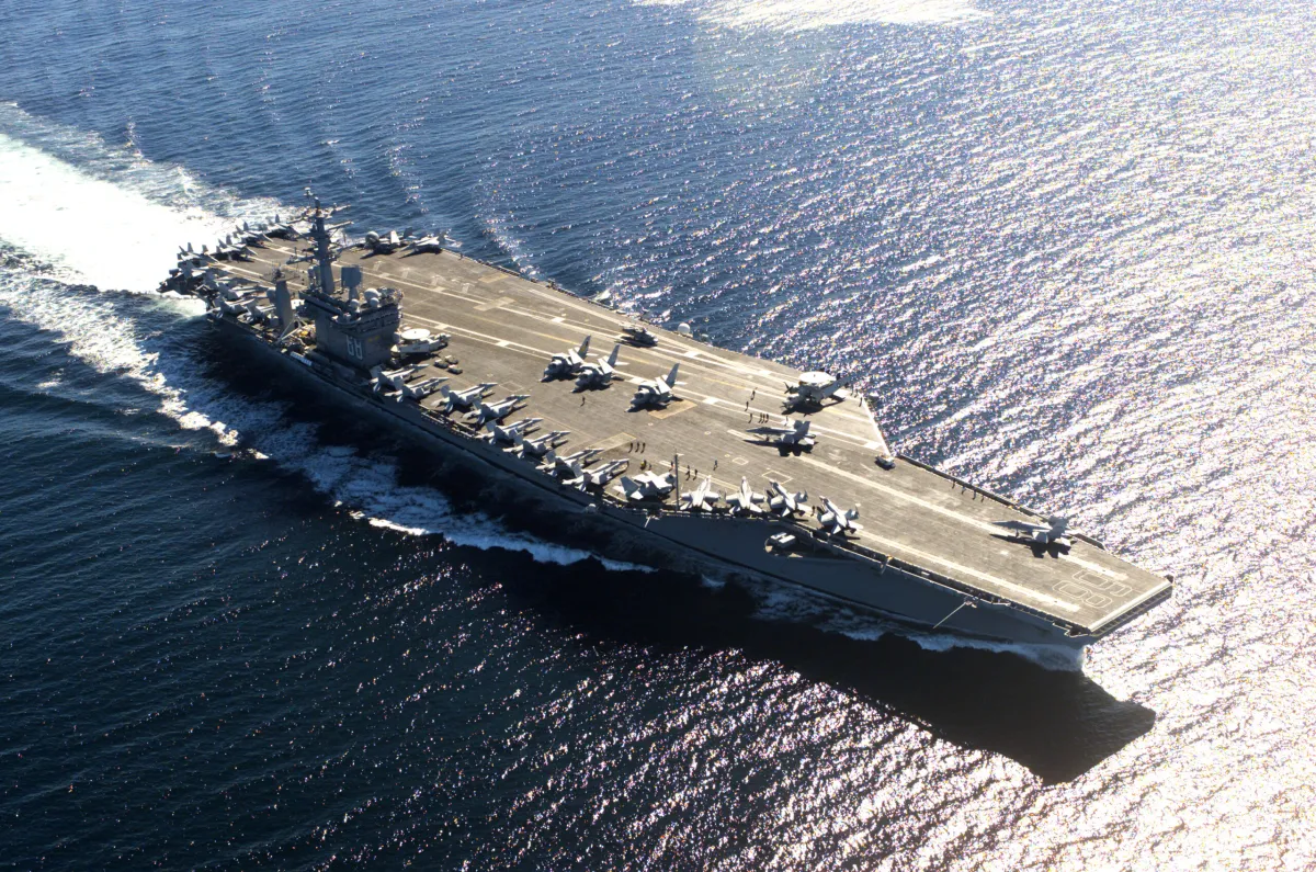 The aircraft carrier USS Nimitz has arrived in the Caribbean amid tensions between the US and Cuba