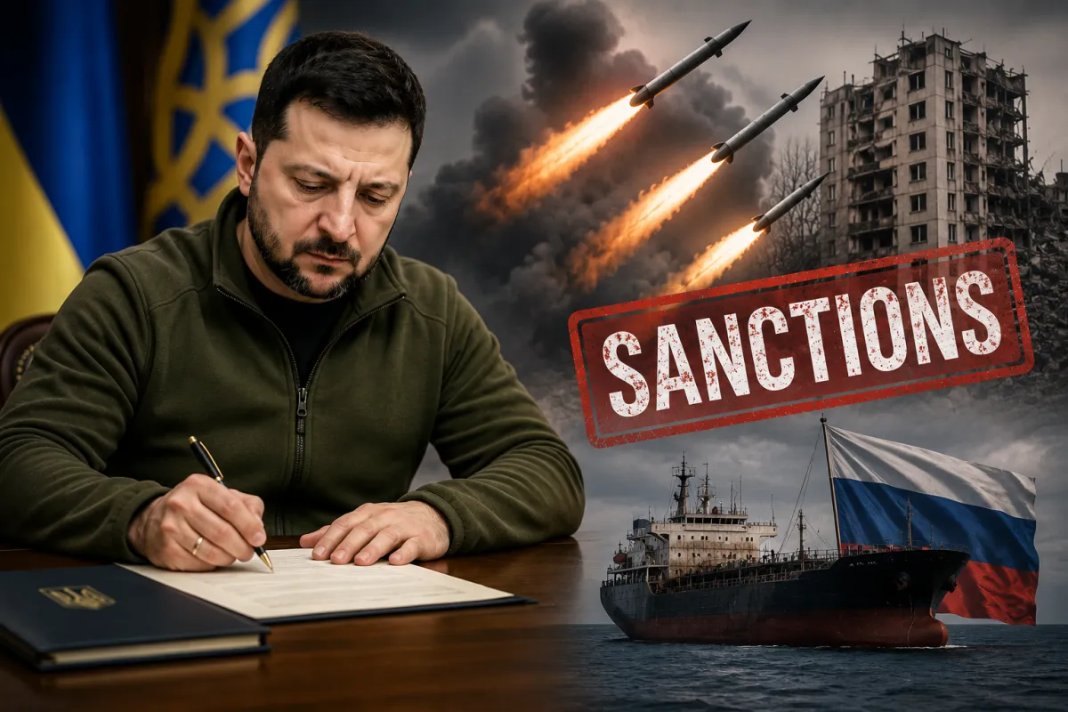 Zelenskyy has imposed sanctions on Russians involved in the missile attacks in Ukraine