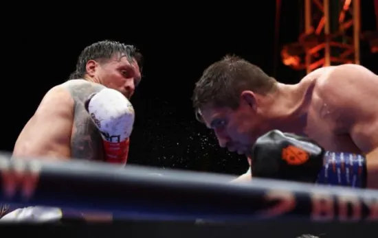 Usyk defended his WBC title by knocking out Verhoeven