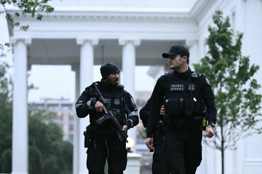 An armed man opened fire near the White House