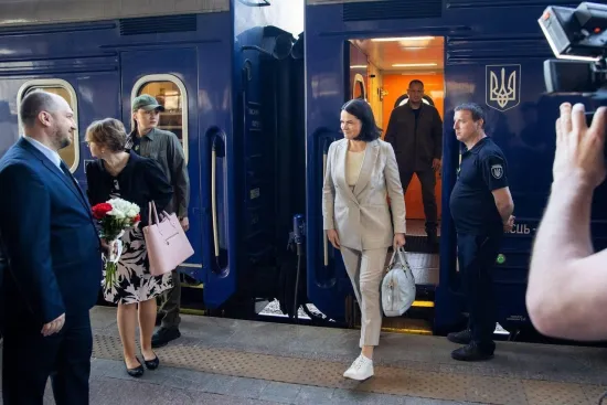 Світлана Тихановська вперше прибула до Києва з офіційним візитом (ВІДЕО)