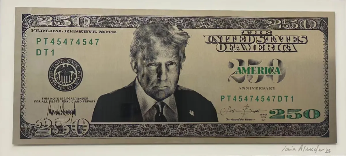In the US, officials are promoting the idea of a $250 banknote featuring Trump’s portrait