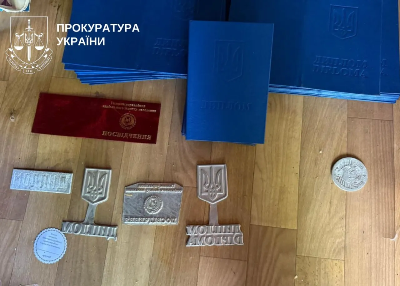 A network involved in the production and sale of forged documents has been uncovered in the Kyiv region