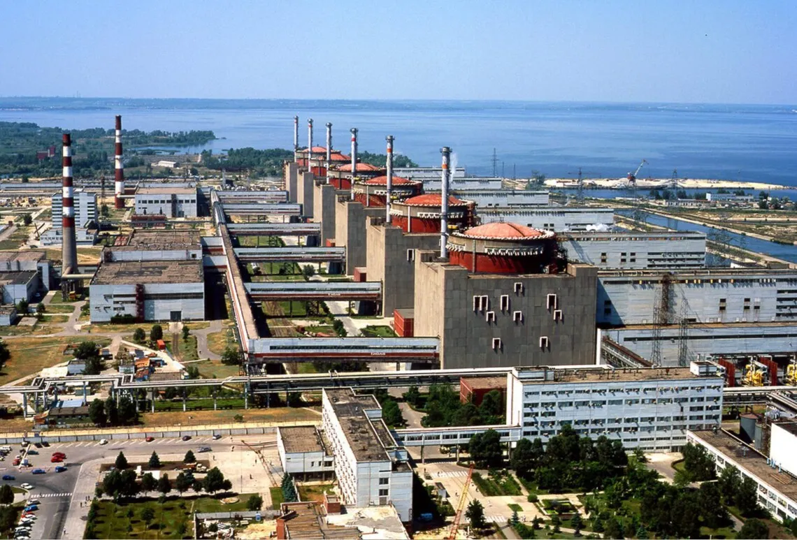 A power cut occurred at the Zaporizhzhia Nuclear Power Plant following a drone attack on Nikopol