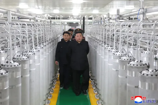Kim Jong-un unveiled a new North Korean nuclear facility and announced that its capacity had doubled
