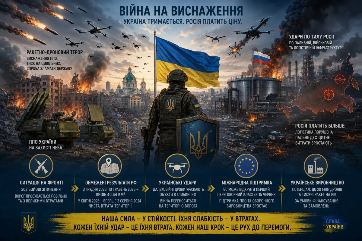 Росія переходить до логіки війни виснаження не лише на фронті, а й у тилу України