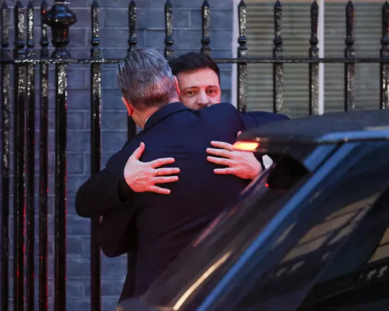 Zelensky concluded negotiations in London and departed for Brussels
