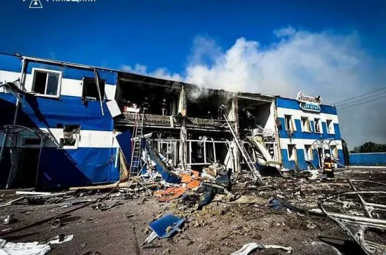 Russia has struck the 'Yagotynske for Children' facility in the Kyiv region