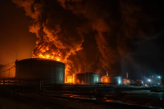 Ust-Labinsk was attacked by drones: a fire broke out at the oil depot