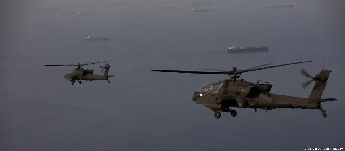 The US and Iran exchanged blows following the downing of an American helicopter near the Strait of Hormuz