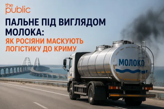 Fuel disguised as milk: how the Russians are concealing their logistics operations to Crimea