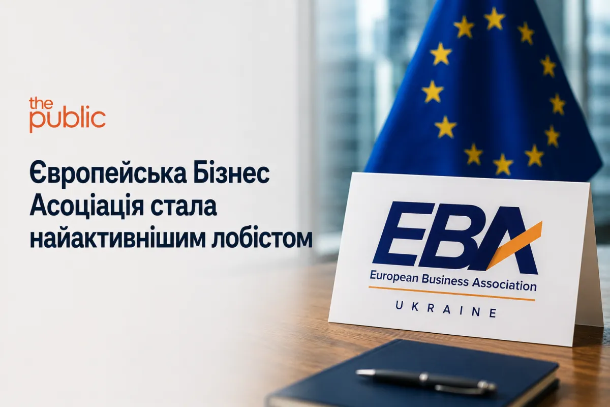 Європейська Бізнес Асоціація стала найактивнішим лобістом в Україні