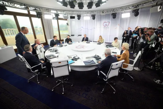 G7 leaders have agreed to strengthen Ukraine’s air defence and step up pressure on Russia