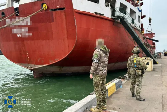 The Security Service of Ukraine arrested a ship belonging to Russia's shadow fleet in the port of Odesa