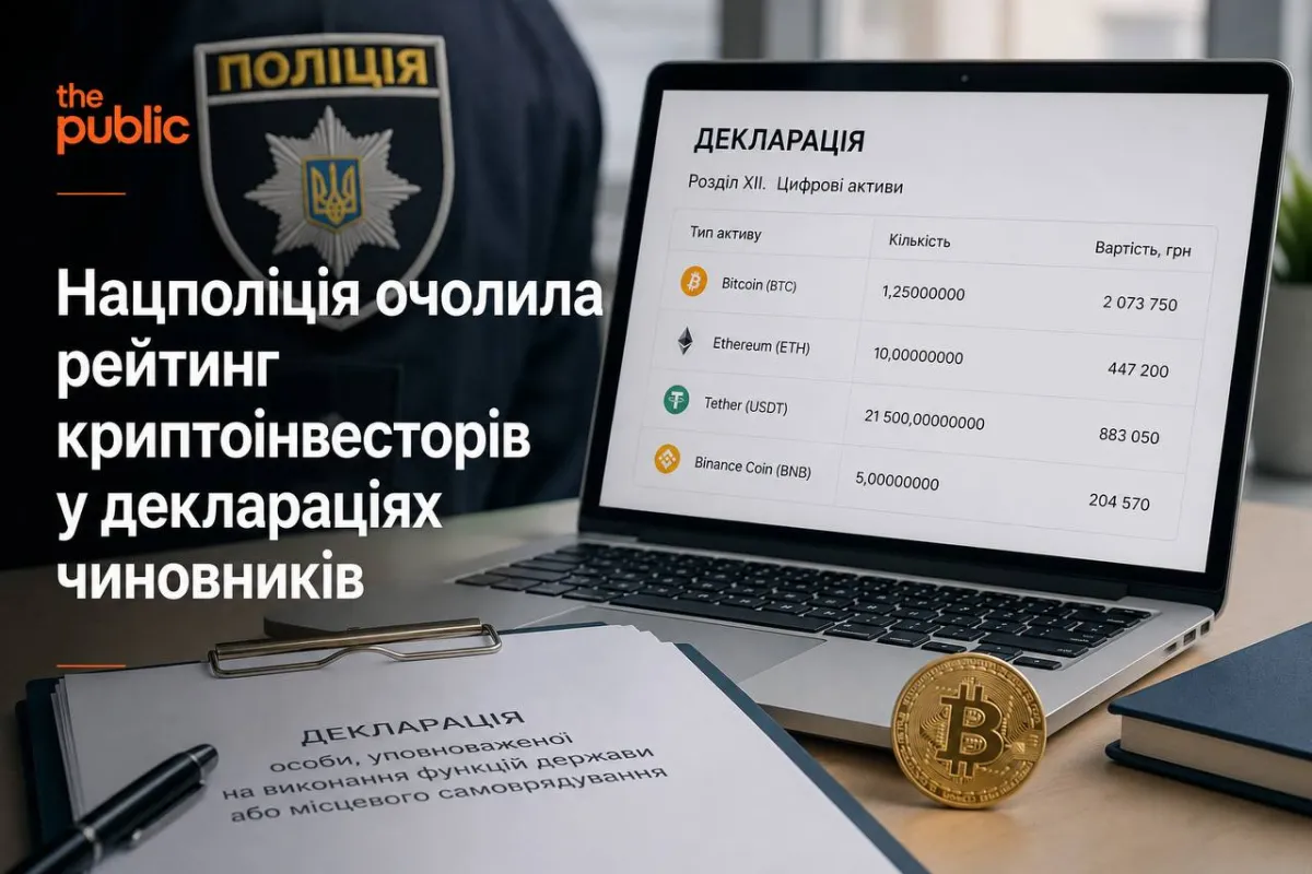 The National Police topped the list of crypto investors in officials’ asset declarations