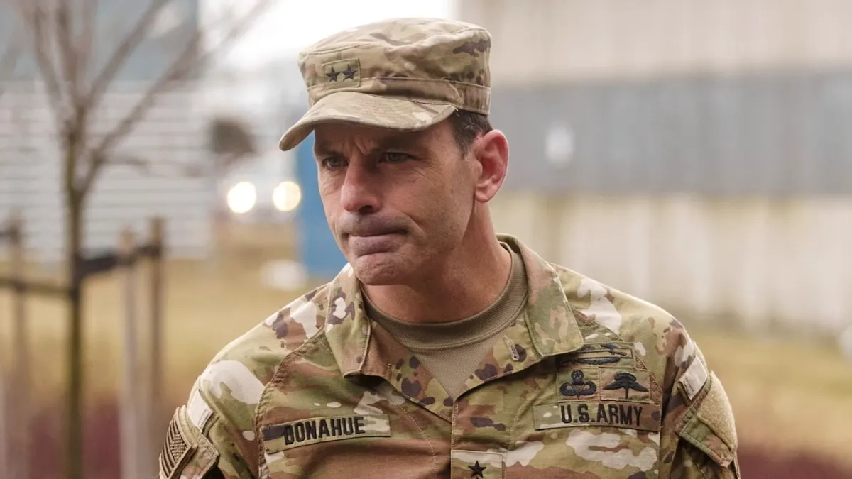 The Defence Secretary has dismissed the commander of US Army Europe ahead of schedule