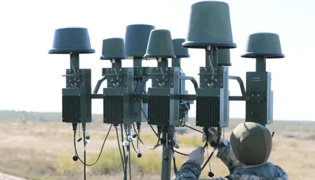 What is electronic warfare (EW) and how does it protect against drones during wartime?