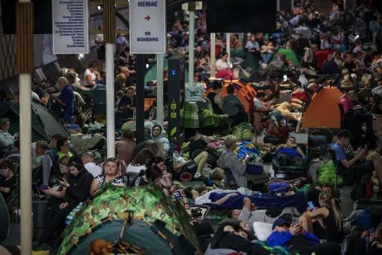 Last night, the Kyiv metro provided shelter to the largest number of people in recent years — over 50,000 city residents