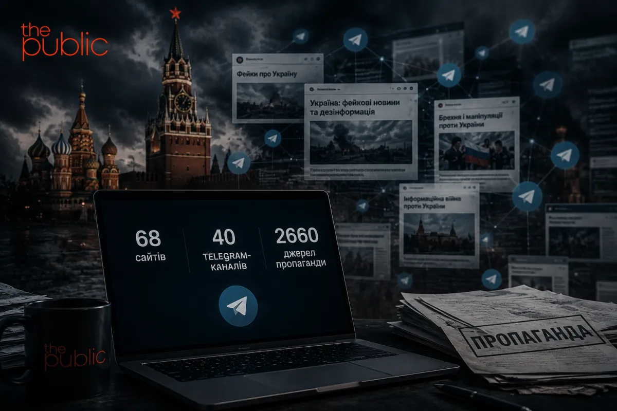 68 сайтів і 40 Telegram-каналів та 2660 джерел пропаганди. Як Кремль просуває фейки про Україну