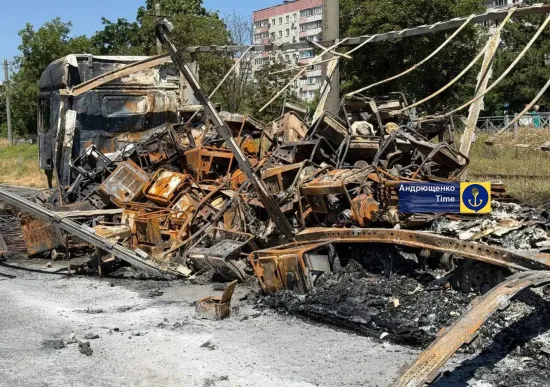 Explosions were heard in occupied Mariupol; drones attacked a lorry park