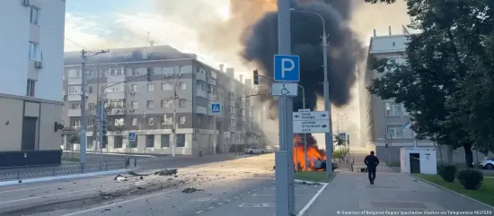 У Бєлгороді після нічної атаки виникла пожежа на об'єкті «Газпрому»