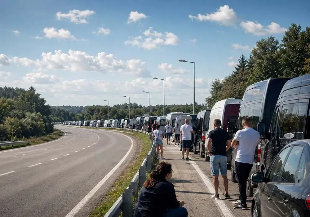 The State Border Guard Service has explained the situation regarding queues at the border with Poland
