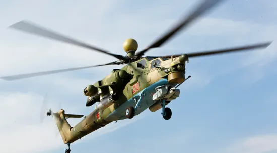 На Бєлгородщині український дрон влучив у російський ударний вертоліт Мі-28 (ВІДЕО)