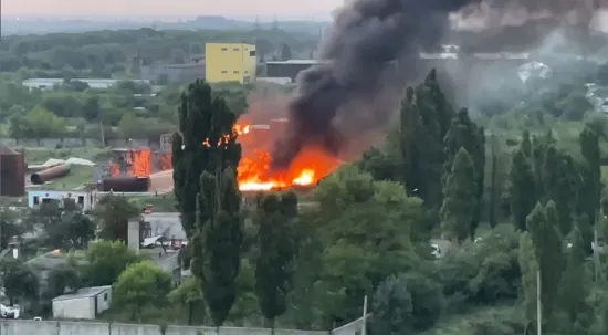 Ukrainian forces struck the ‘Shakhtarsk’ oil depot in Donetsk Oblast and Russian tankers