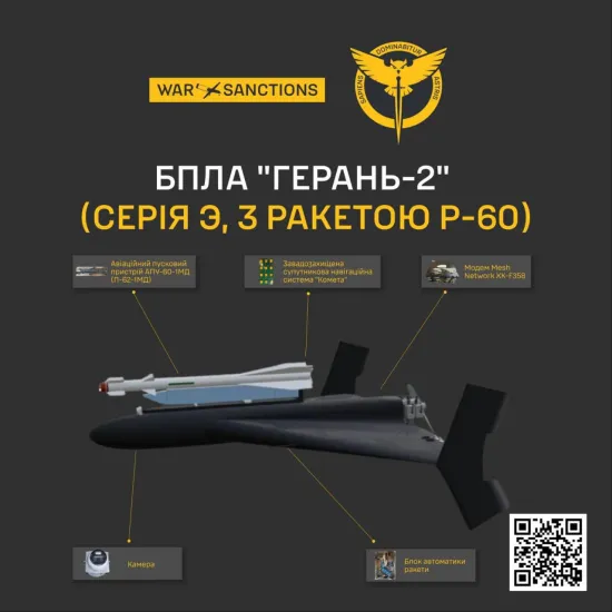 MID discloses new version of Russian Geranium with R 60 aircraft missile