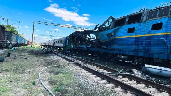 In the Zaporizhzhia region, a Russian drone damaged a passenger train