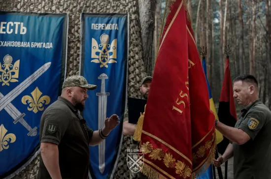 Colonel Andriy Krok has taken command of the 155th Mechanised Brigade following Luchanov’s arrest