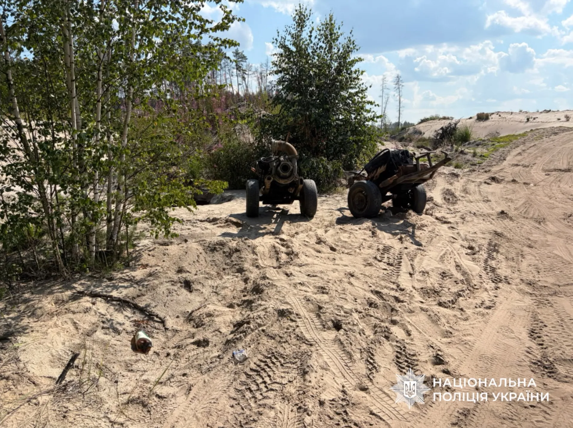 На Рівненщині правоохоронці вилучили ще 130 одиниць обладнання для незаконного видобутку бурштину