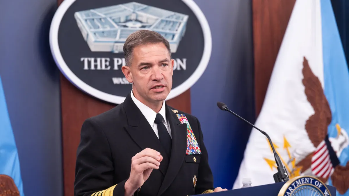 Admiral Brad Cooper has recommended that the US cease its strikes on the Strait of Hormuz area