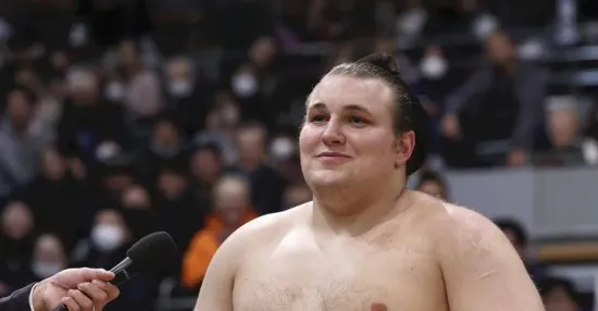 Ukrainian Danylo Yavgusyshyn has won the Emperor of Japan’s Sumo Cup for the third time