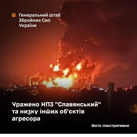Сили оборони України вдарили по НПЗ, нафтобазі та військовій логістиці РФ