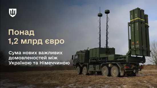 Шмигаль повідомив про нові оборонні домовленості з Німеччиною на понад 1,2 млрд євро