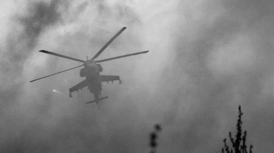 Ukrainian Mi 24 helicopter crew killed during a combat mission
