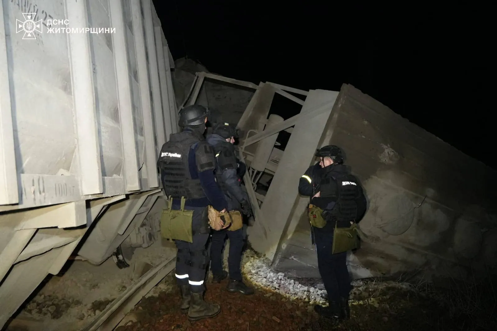Атака дронів на Житомирщині спричинила аварію на залізниці і поранення працівників УЗ