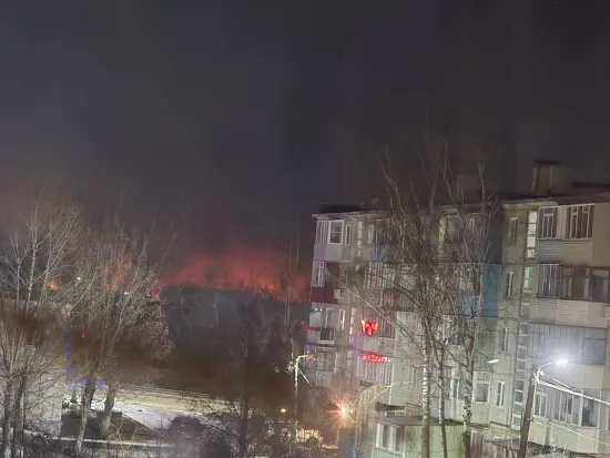 У Тульській області після нічної атаки спалахнула пожежа на заводі синтетичного каучуку