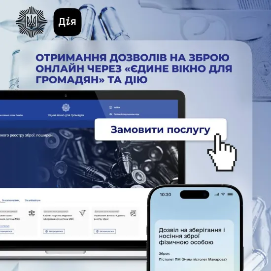 More than 550,000 gun permits generated by Ukrainians through Diia