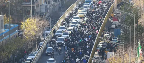 Students join economic protests in Iran. The rial has almost halved in value