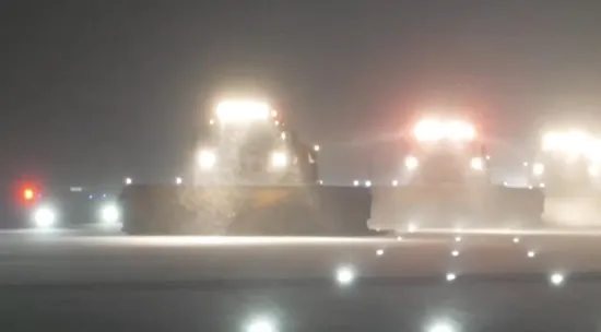 Almost 450 flights were cancelled and delayed at Schiphol Airport due to bad weather
