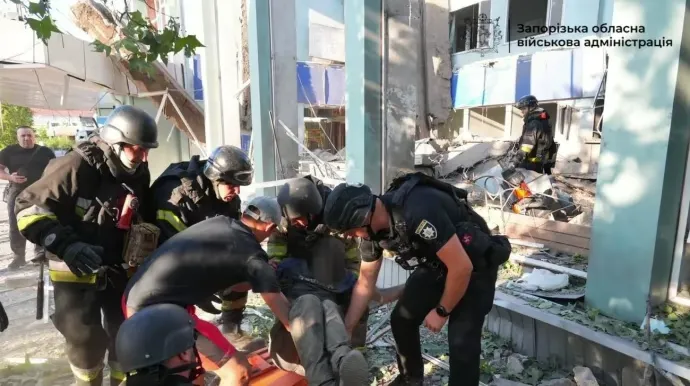 Росіяни вдарили по автовокзалу Запоріжжя