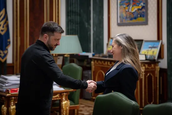 Zelensky appoints Sergiy Kyslytsya as first deputy head of the Presidential Administration and Christia Freeland as advisor