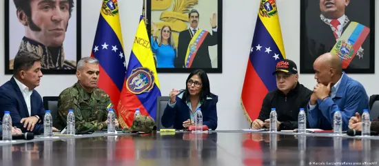 Delcy Rodriguez is sworn in as acting president of Venezuela and declares readiness for dialogue with the US