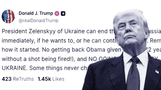 Trump urged Volodymyr Zelensky to make a deal with Russia to end the war
