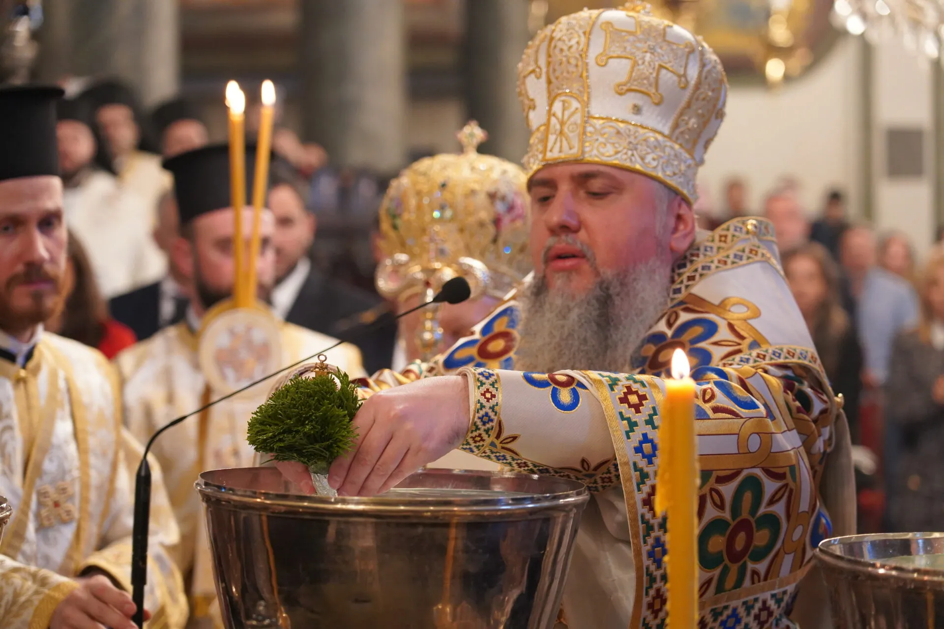 Епіфаній співслужив Вселенському патріарху на Фанарі у день Богоявлення
