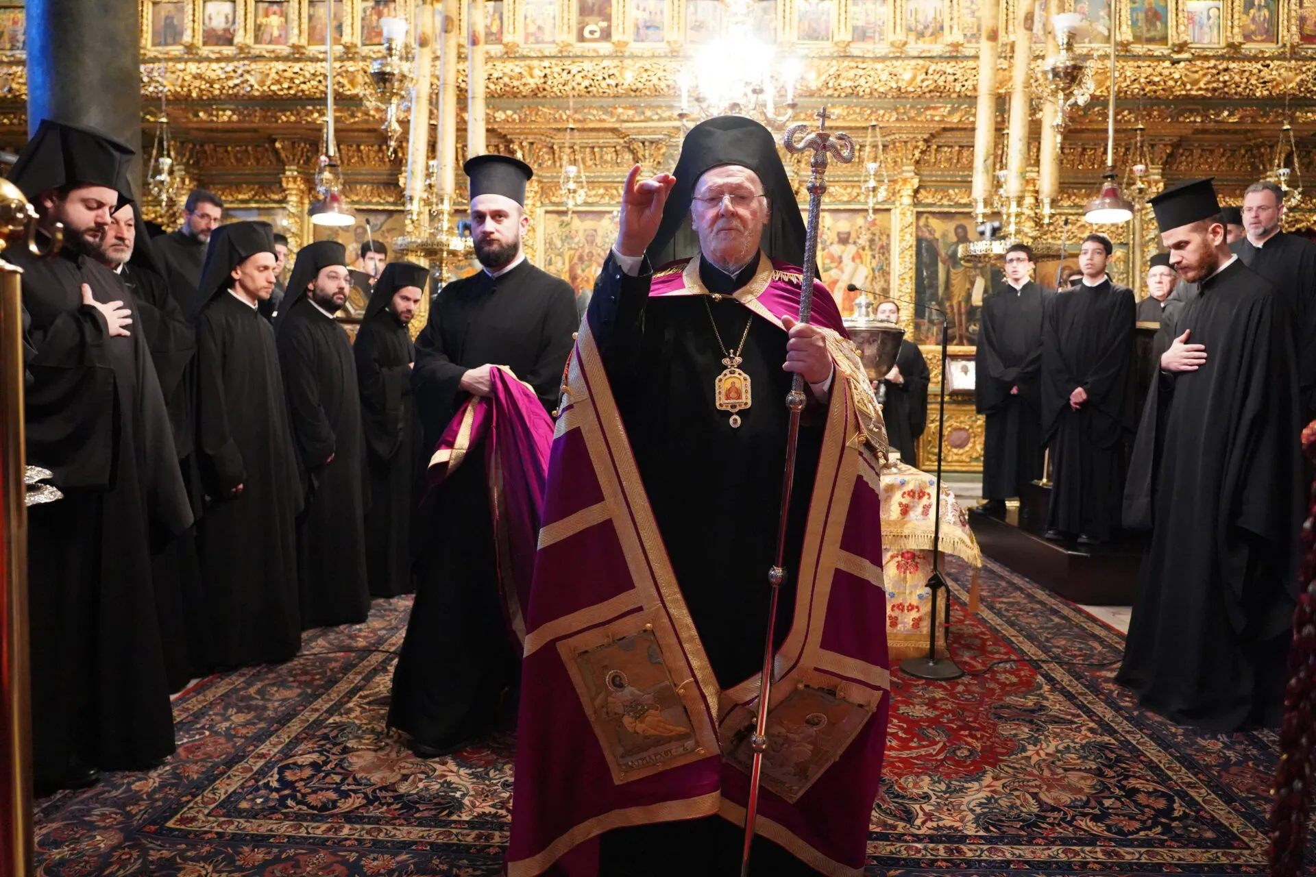 Епіфаній співслужив Вселенському патріарху на Фанарі у день Богоявлення