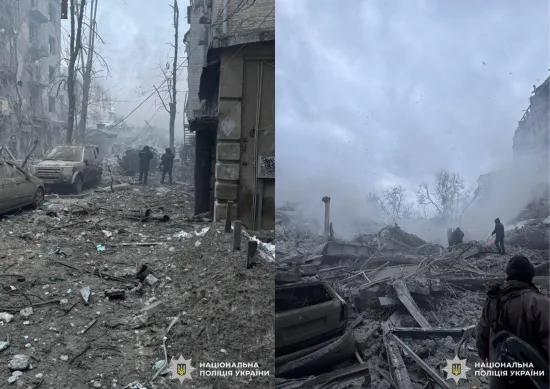 Missile attack on Kharkiv on 2 January: emergency rescue operations completed