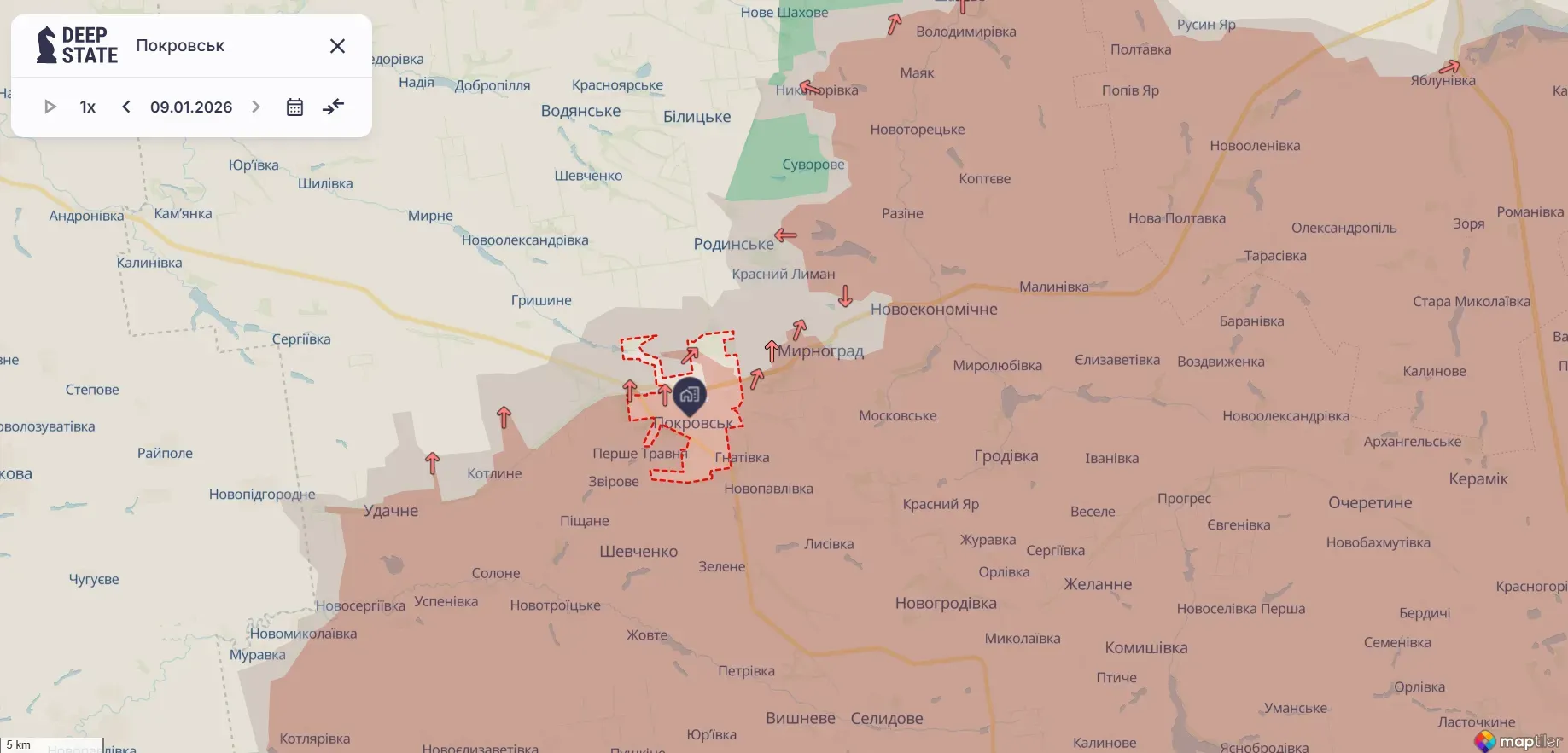 Під Покровськом ЗСУ знищили колону російської техніки під час спроби прориву